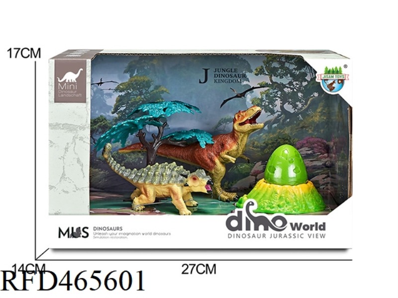 DINOSAUR FOREST SCENE SET + SURPRISE DINOSAUR EGGS