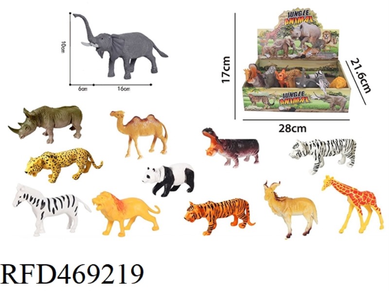 12 WILD ANIMALS