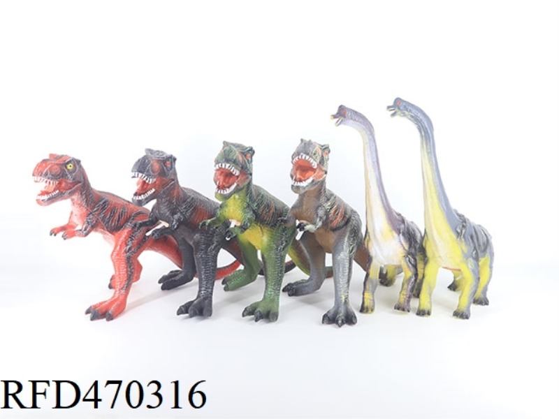 4 COLORS CROOKED FOOT DRAGON + 2 COLORS BRACHIOSAURUS MIXED (SIMULATION OF DINOSAUR CALLS)