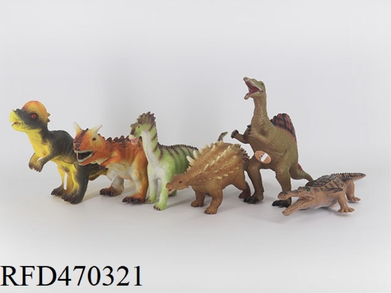 6 MIXED DINOSAURS (SIMULATION OF DINOSAUR CALLS)