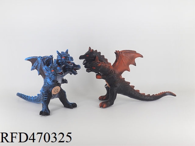 THREE-HEADED DRAGON 2-COLOR MIX (SIMULATION OF DINOSAUR CALLS)