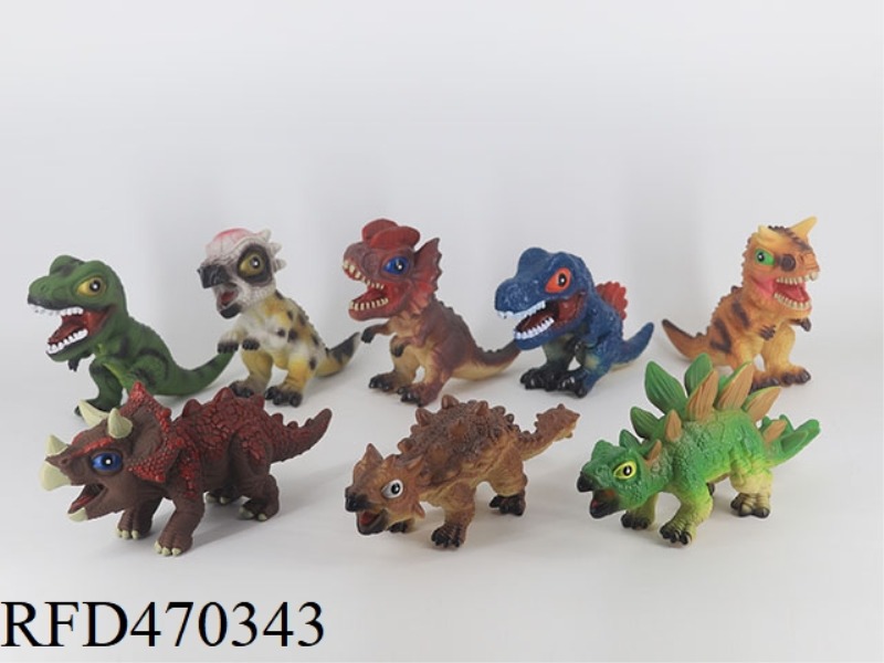 8 MIXED DINOSAURS (PINCH THE DINOSAUR CALL)