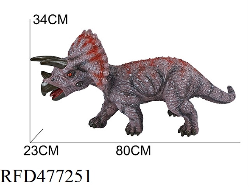 VINYL DINOSAUR - OVERSIZED TRICERATOPS (WITH IC)