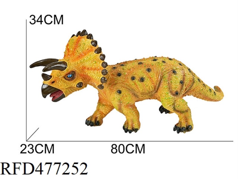 VINYL DINOSAUR - OVERSIZED TRICERATOPS (WITH IC)