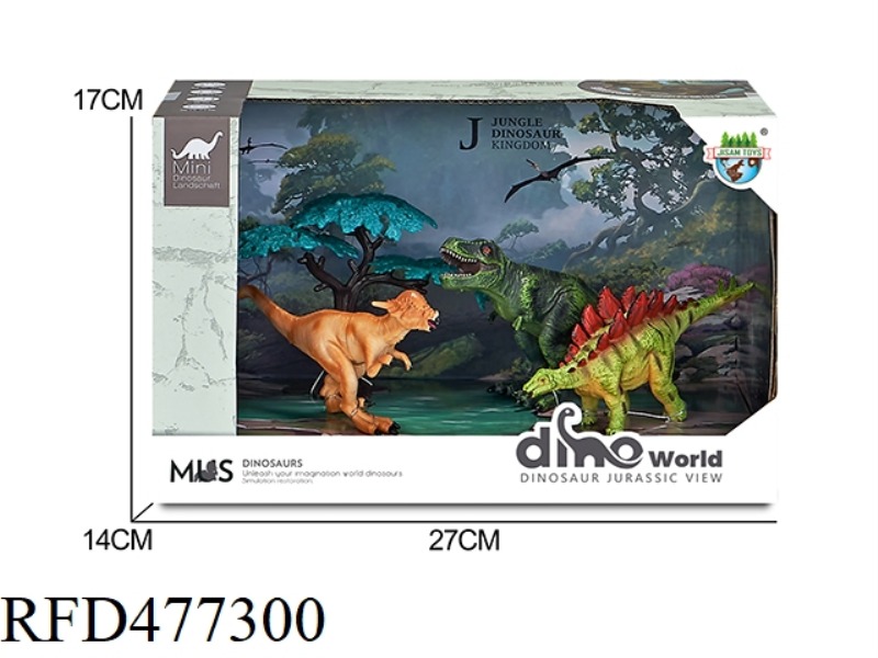 DINOSAUR FOREST SCENE SET