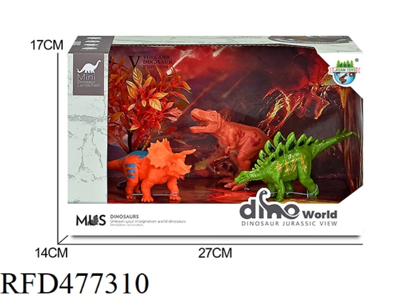 DINOSAUR VOLCANO SCENE SET