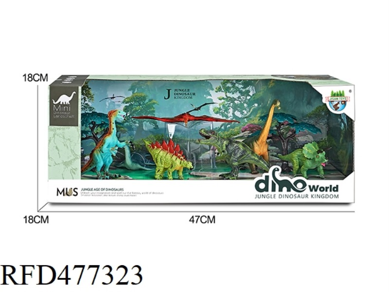 DINOSAUR FOREST SCENE SET