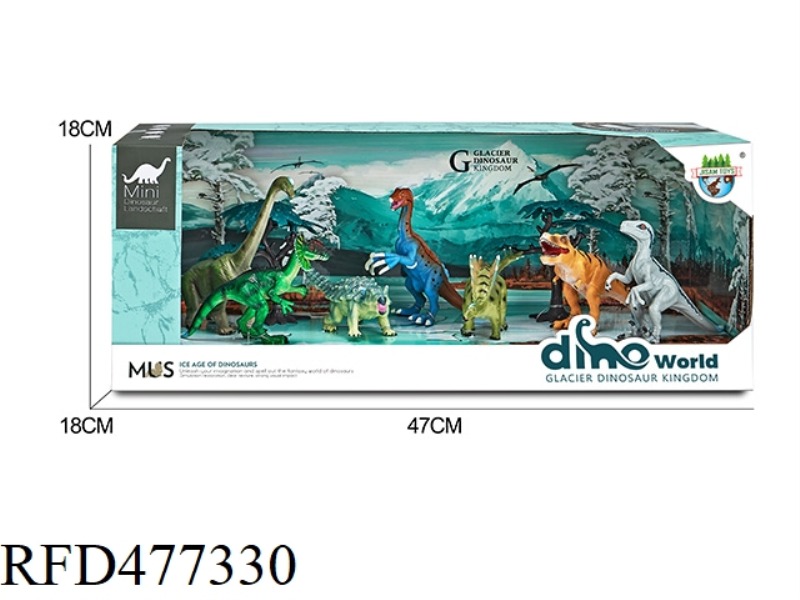 DINOSAUR GLACIER SCENE SET