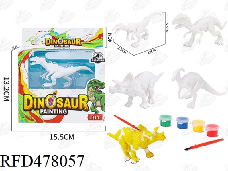 DIY PAINTED PVC DINOSAURS (4 MIXED PACKS)