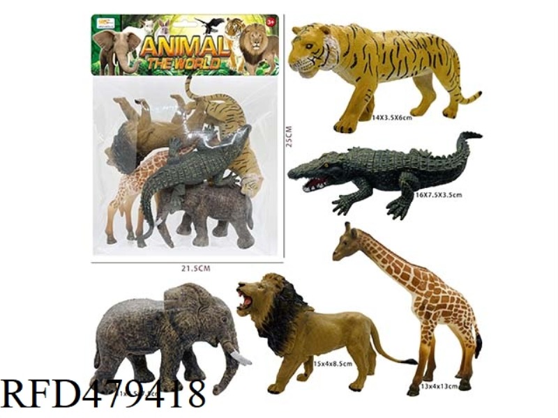 HAND DRAWN ANIMALS (5PCS)