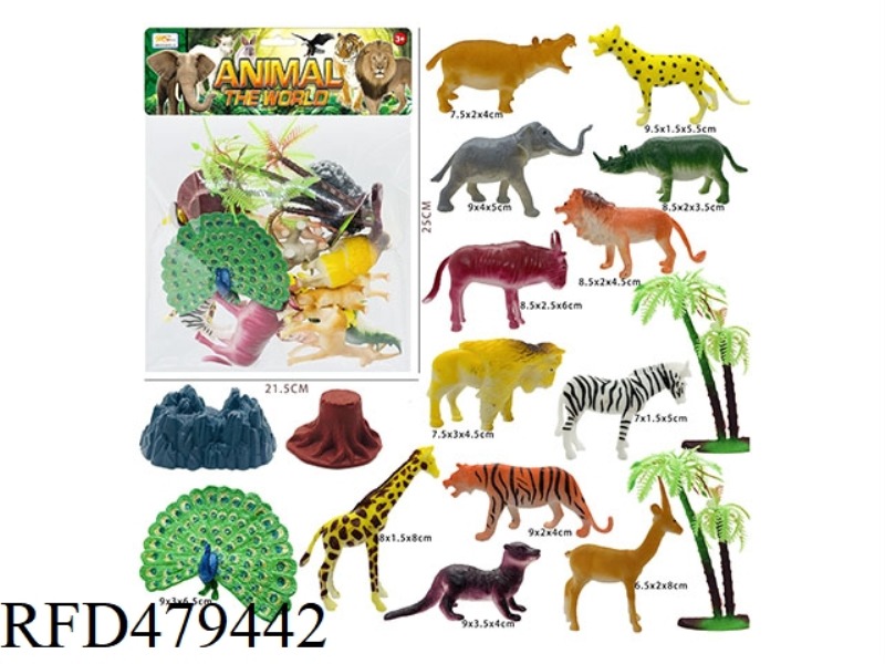 ANIMAL SCENE (17PCS)