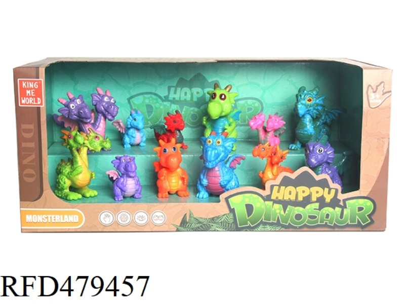 CARTOON MAGIC DRAGON COLOR 12 PACK