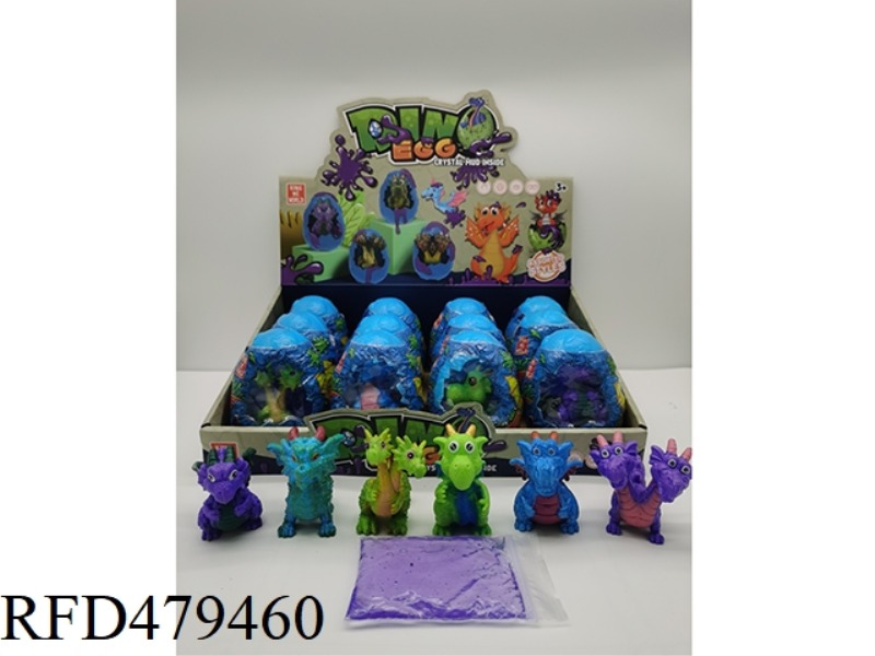 BIG MAGIC DRAGON BRIGHT COLOR WITH CRYSTAL MUD 12PCS