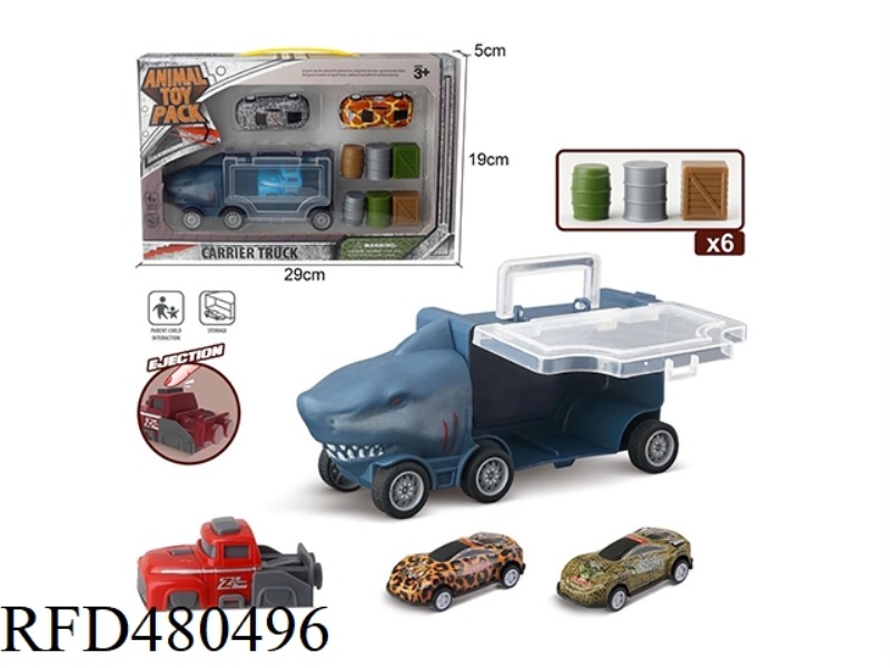 SMALL SHARK STORAGE CART + 2 IRON SHEETS + 1 EJECTION + 6 ACCESSORIES
