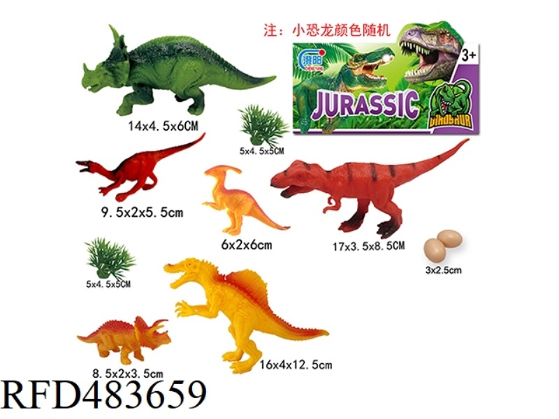 SOLID DINOSAUR 10PCS