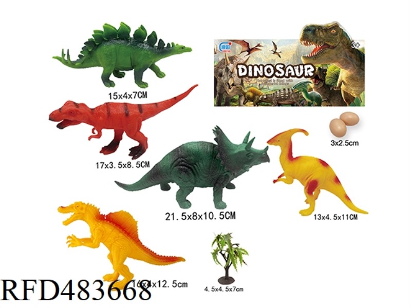 SOLID DINOSAUR 8PCS