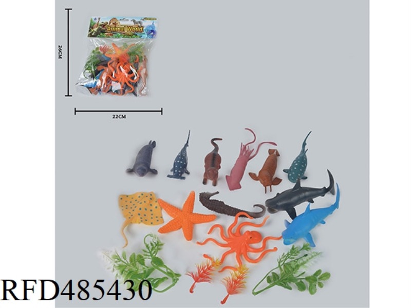 SIMULATION OF WILD ANIMALS SOLID 12 OCEAN SUIT