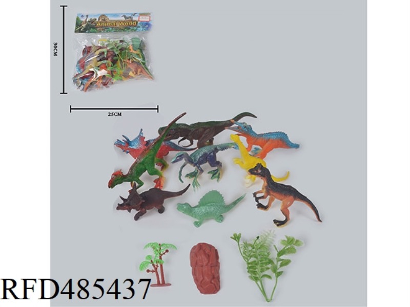 SIMULATION OF WILD ANIMALS SOLID 9 DINOSAURS