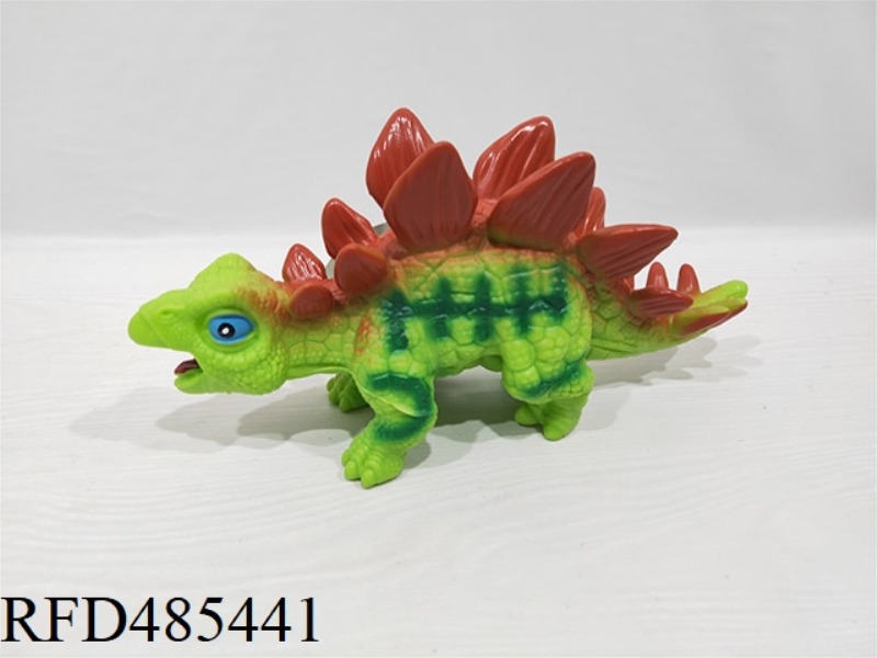 JURASSIC STEGOSAURUS (WITH WHISTLE), A SOLID MODEL TOY SIMULATING WILD ANIMALS AND DINOSAURS