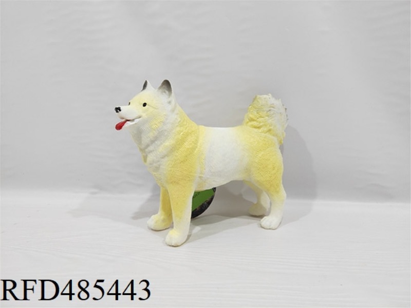 SIMULATED WILD ANIMAL SOLID MODEL TOY DOG (WITH COVER)