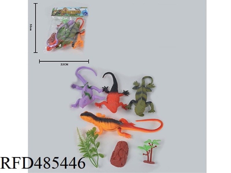SIMULATED WILD ANIMAL SOLID LIZARD