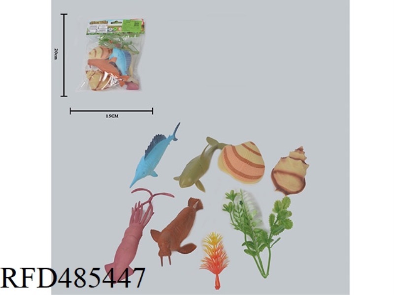 SIMULATION OF WILD ANIMALS SOLID 6 OCEAN SUIT