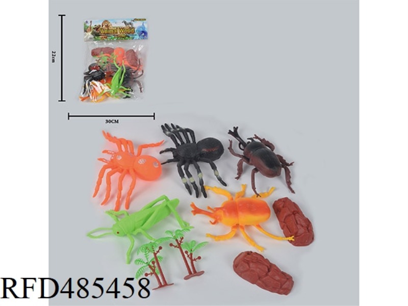SIMULATION OF WILD ANIMALS, SOLID MODEL TOYS, BIG INSECTS