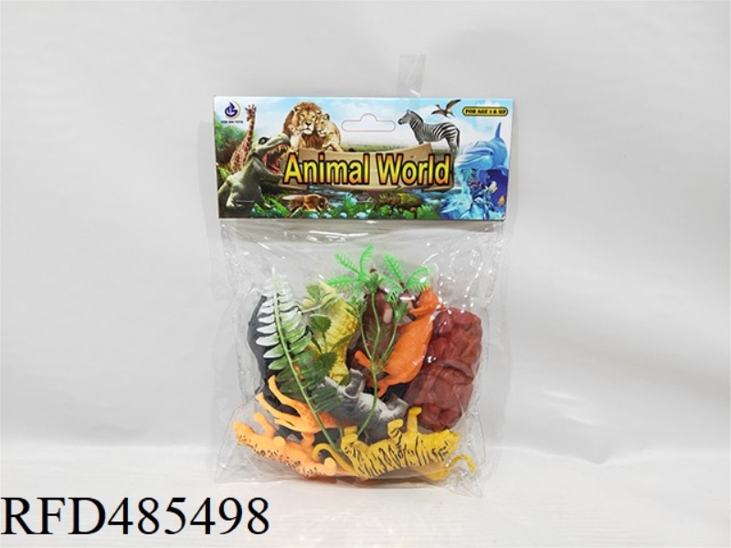 SIMULATION OF WILD ANIMALS SOLID 12 SOLID SMALL ANIMALS
