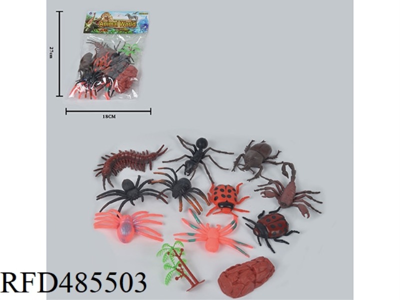 SIMULATION OF WILD ANIMALS SOLID MODEL TOY INSECTS