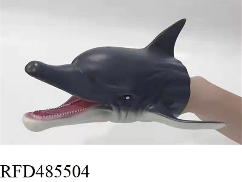 SIMULATED WILD ANIMAL TOY GLOVE DOLPHIN (WITHOUT IC)