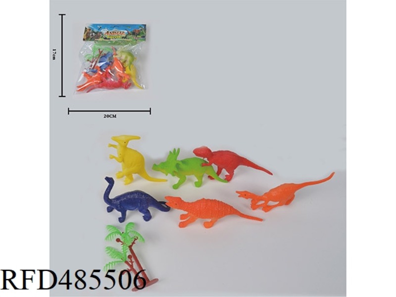 SIMULATION OF WILD ANIMALS SOLID 6 PACK SIMULATION DINOSAURS