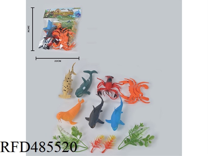 SIMULATION OF WILD ANIMALS SOLID 7 OCEAN SUIT