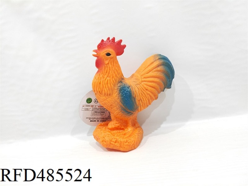 SIMULATED WILD ANIMAL SOLID MODEL TOY CHICKEN (WITH COVER)