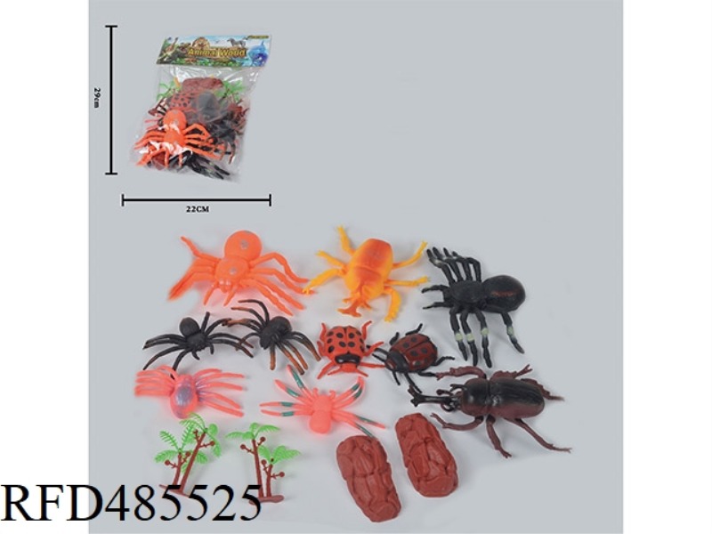 SIMULATED WILD ANIMAL SOLID MODEL TOY SPIDER