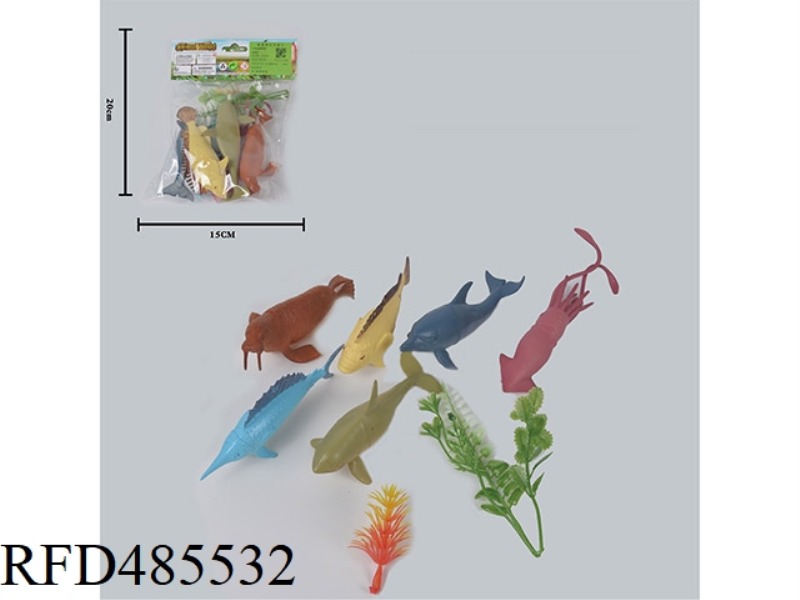 SIMULATION OF WILD ANIMALS SOLID 6 OCEAN SUIT