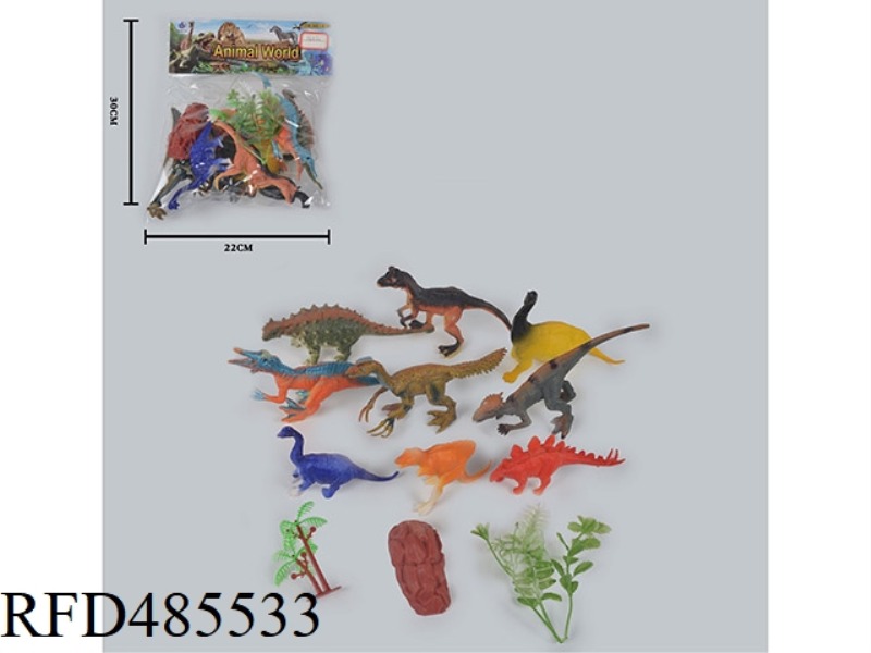 SIMULATION OF WILD ANIMALS SOLID 9 DINOSAURS