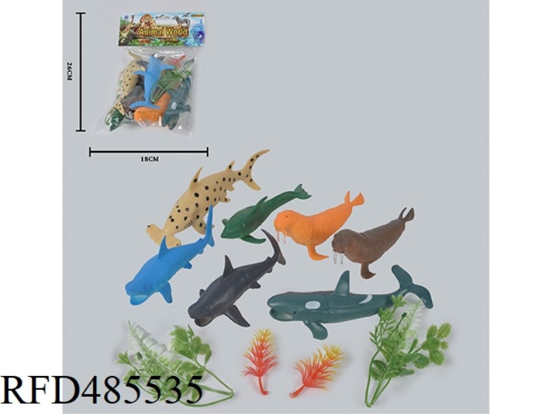 SIMULATION OF WILD ANIMALS SOLID 7 OCEAN SUIT