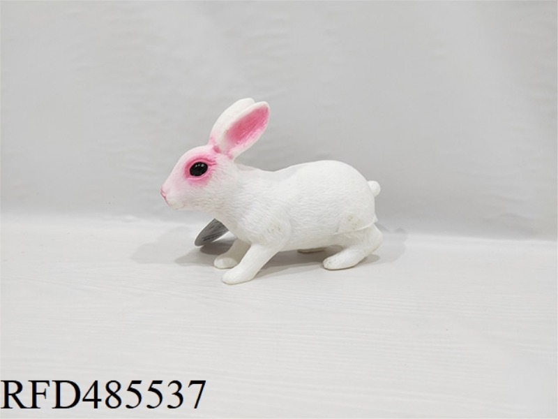 SIMULATED WILD ANIMAL SOLID MODEL TOY RABBIT (WITH COVER)