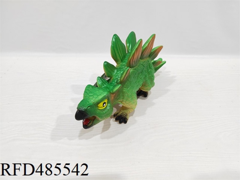 SIMULATED WILDLIFE DINOSAUR SOLID MODEL TOY JURASSIC SIMULATION STEGOSAURUS (WITH WHISTLE)