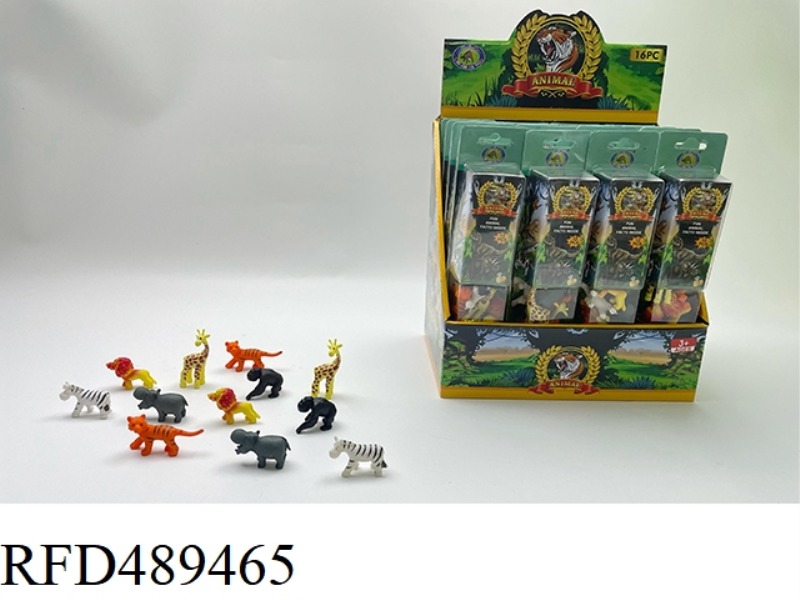 16PCS CARTOON ANIMAL