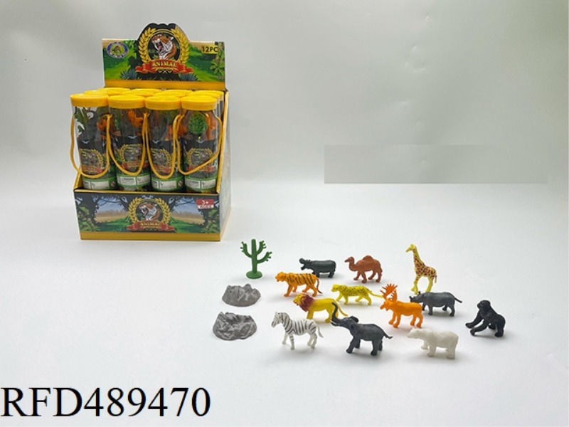 12PCS OF SINGLE TYPE OF SIMULATED ANIMAL