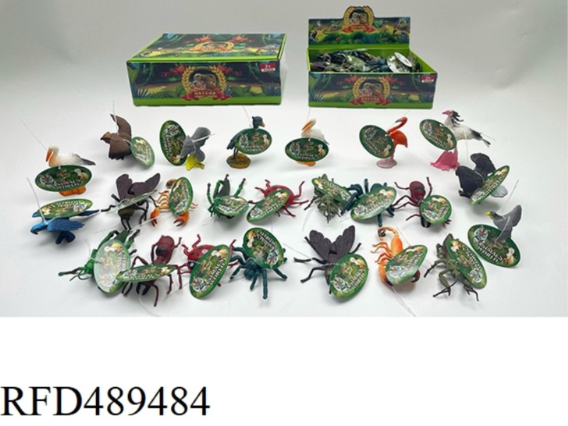 24PCS OF SIMULATED INSECT/BIRD