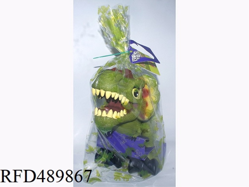 A LARGE CARTOON DOUBLE-BOBBED DRAGON
