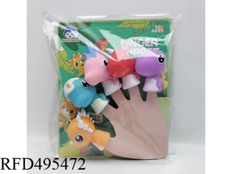 DINOSAUR HEAD AND FINGER SLEEVE