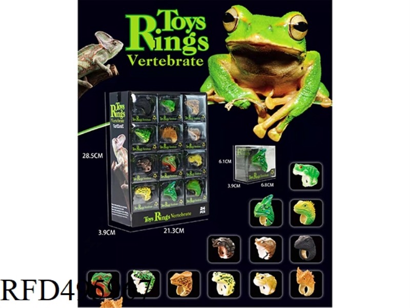 FROG/LIZARD RING 24PCS