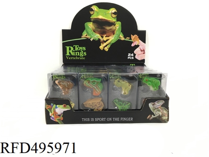 FROG/LIZARD RING 24PCS