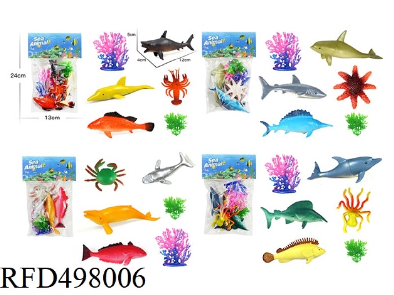4 KINDS OF MARINE ANIMAL MIXED PACKAGING