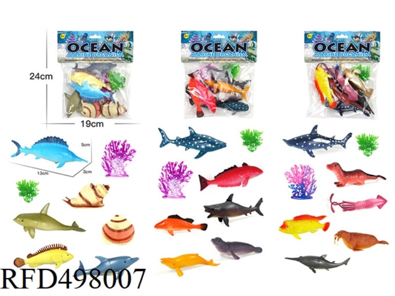 3 KINDS OF MARINE ANIMAL MIXED PACKAGING
