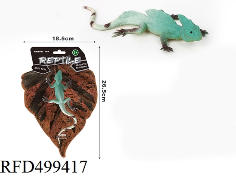 GREEN DOUBLE-CROWNED LIZARD