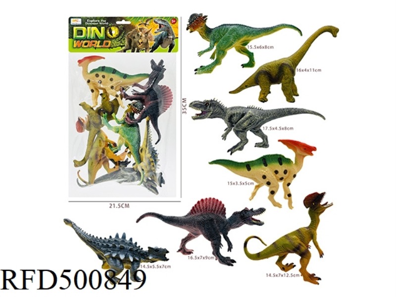 HAND-PAINTED DINOSAURS (7PCS)
